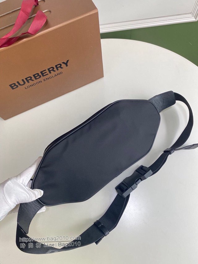 Burberry專櫃新款腰包 巴寶莉品牌徽標與標誌性條紋腰包挎包胸包  db1211